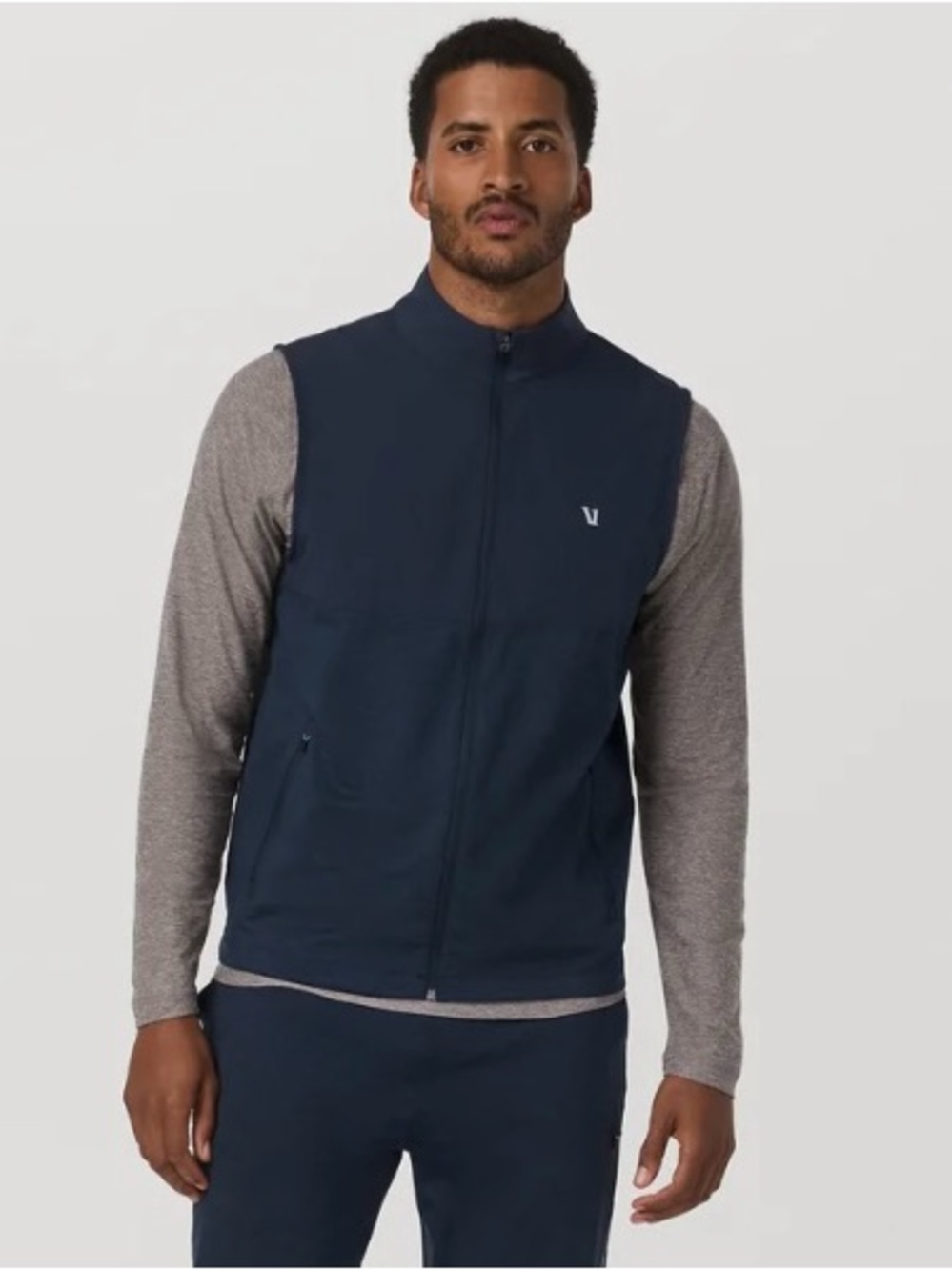 Vuori Sunday Element Vest Mens XXL Lightweight Performance Ink Navy Outdoor